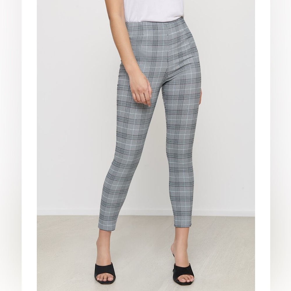 Dynamite Plaid High-Rise Pant
